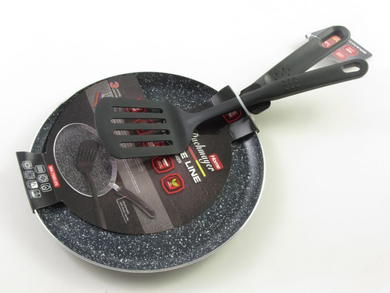 Gránit bevonatos indukciós palacsintasütő 25 cm lapáttal - Bachmayer