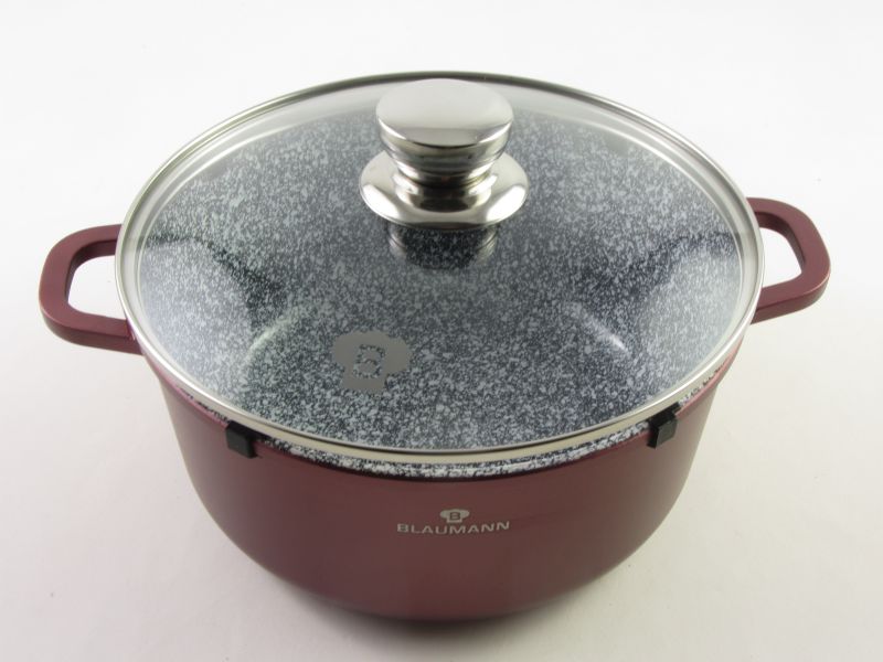 Kerámia bevonatos indukciós lábas fedővel 7,9 liter 30 cm - Blaumann CeraStone
