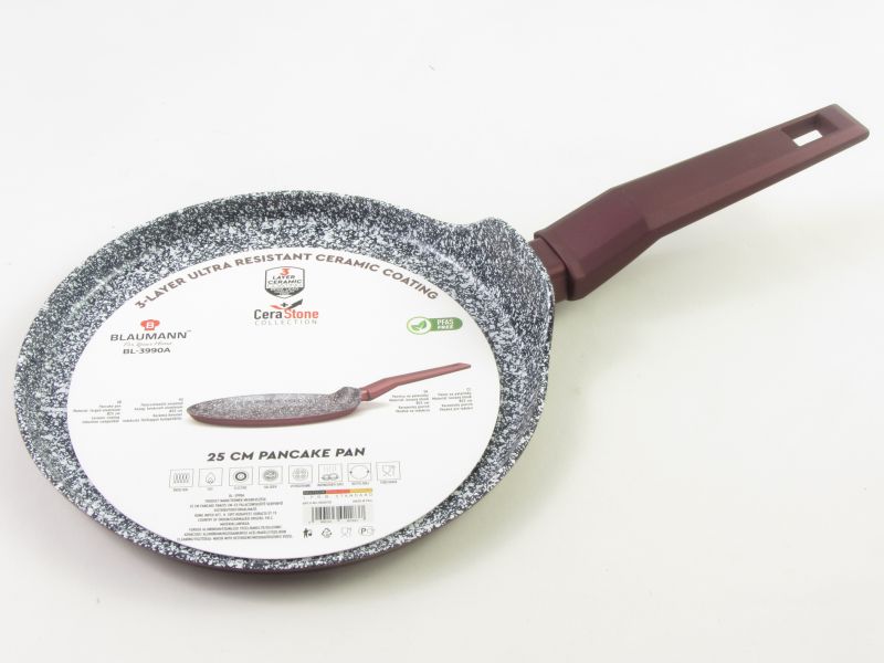 Kerámia bevonatos indukciós palacsintasütő 25 cm - Blaumann CeraStone