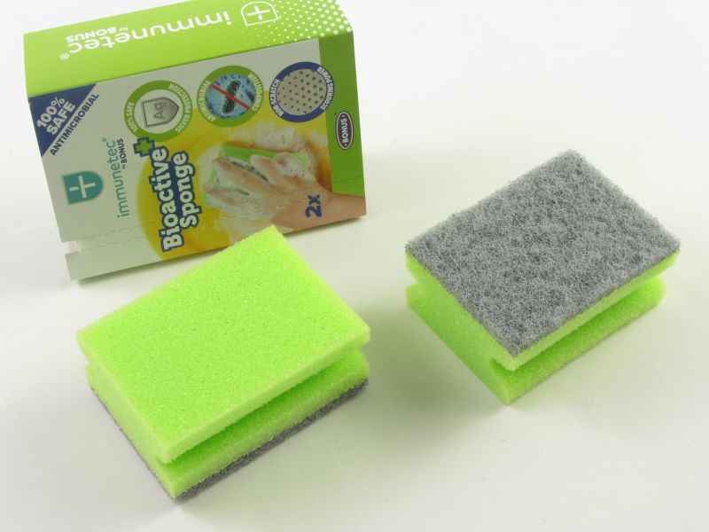 Mosogatószivacs formázott karcmentes Bioactive (2 db-os) - Bonus