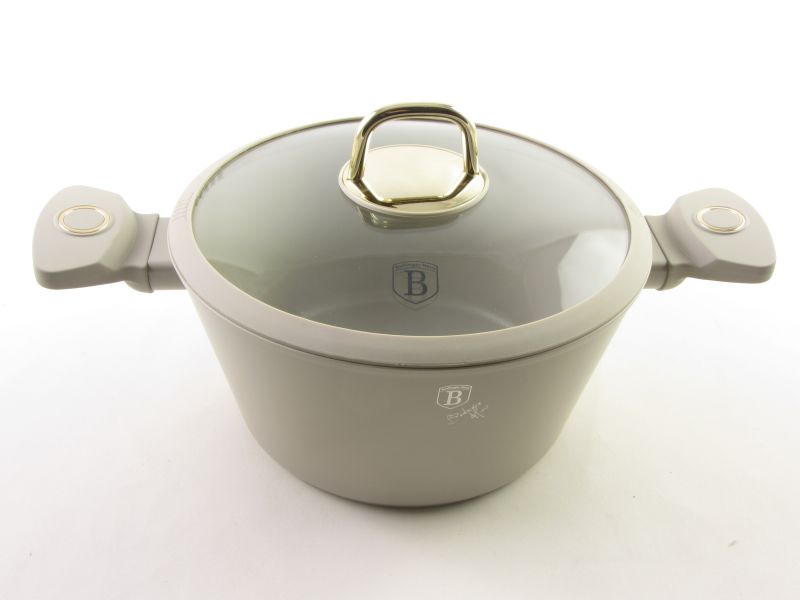 Titán bevonatos indukciós lábas fedővel 4,1 liter 24 cm - Berlinger Haus Sahara